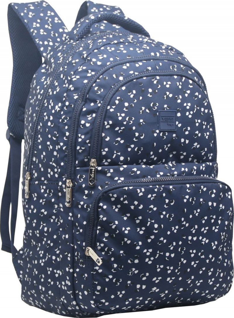 MOCHILA DE COSTAS ESTAMPADA N.17.5 MB13103 YEPP MANCHAS PRETO/BRANCO - 1 UNIDADE