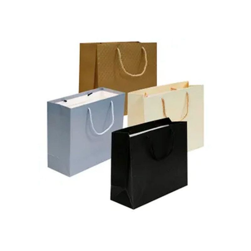SACOLA DE PAPEL PARA PRESENTE 32X26X12CM TEXTURIZADO BLOCKS - REF. 18562 - 1 UNIDADE