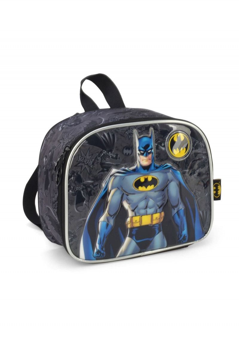 LANCHEIRA DE COSTAS BATMAN PRETO LUXCEL - REF. LA39273BM-PTO - 1 UNIDADE