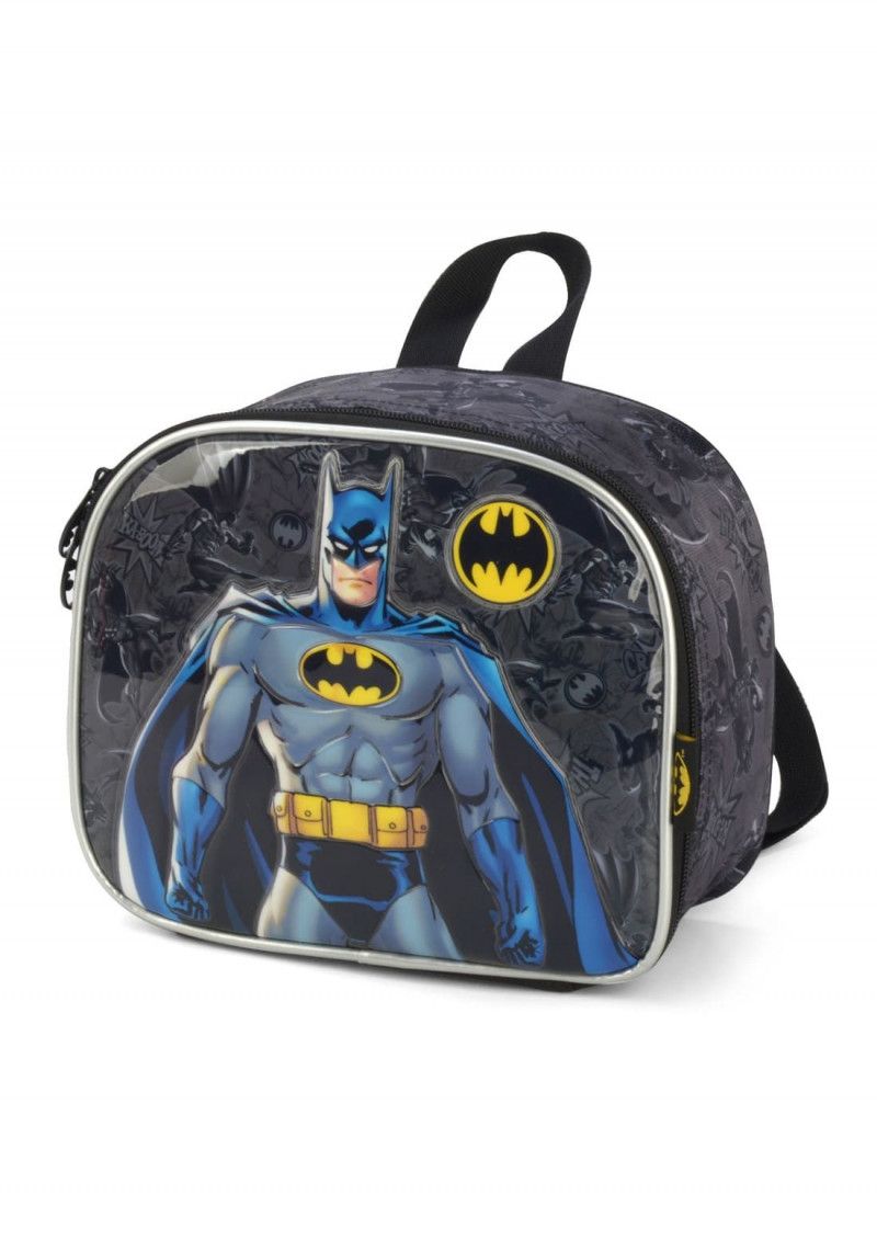LANCHEIRA DE COSTAS BATMAN PRETO LUXCEL - REF. LA39273BM-PTO - 1 UNIDADE