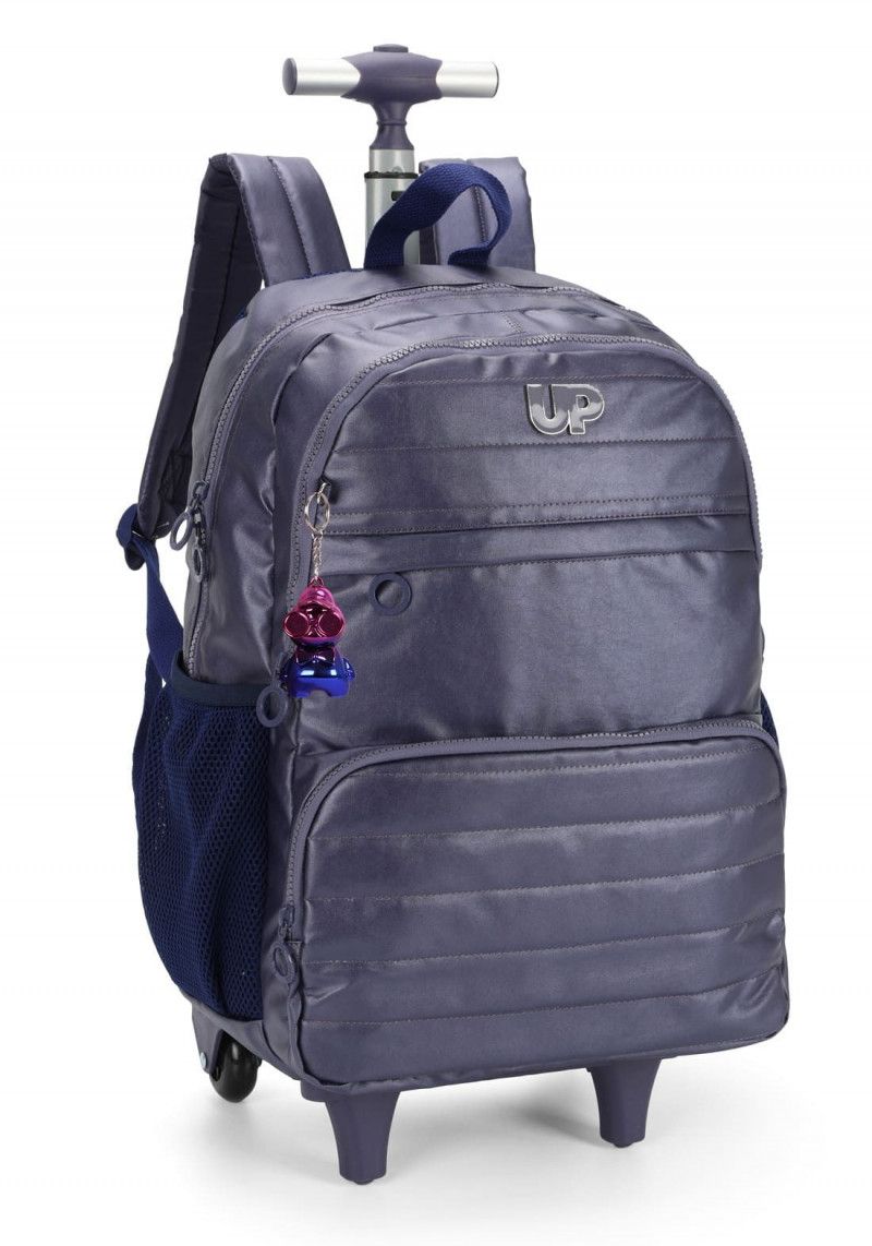 MOCHILETE CRINKLE METALIZADO ROXO LUXCEL - REF. MC47243UP-AZ - 1 UNIDADE