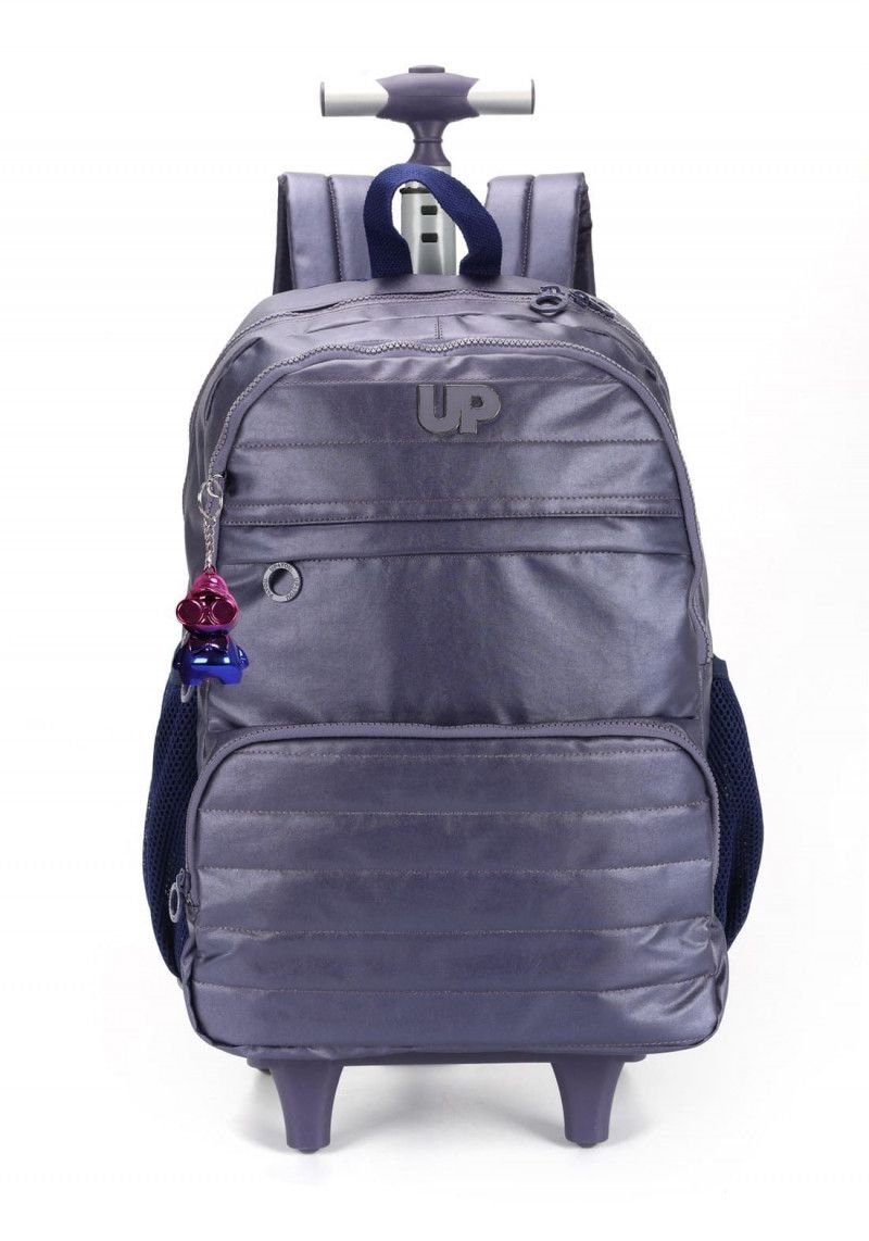 MOCHILETE CRINKLE METALIZADO ROXO LUXCEL - REF. MC47243UP-AZ - 1 UNIDADE