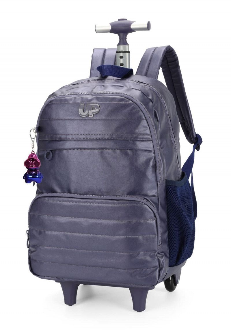 MOCHILETE CRINKLE METALIZADO ROXO LUXCEL - REF. MC47243UP-AZ - 1 UNIDADE