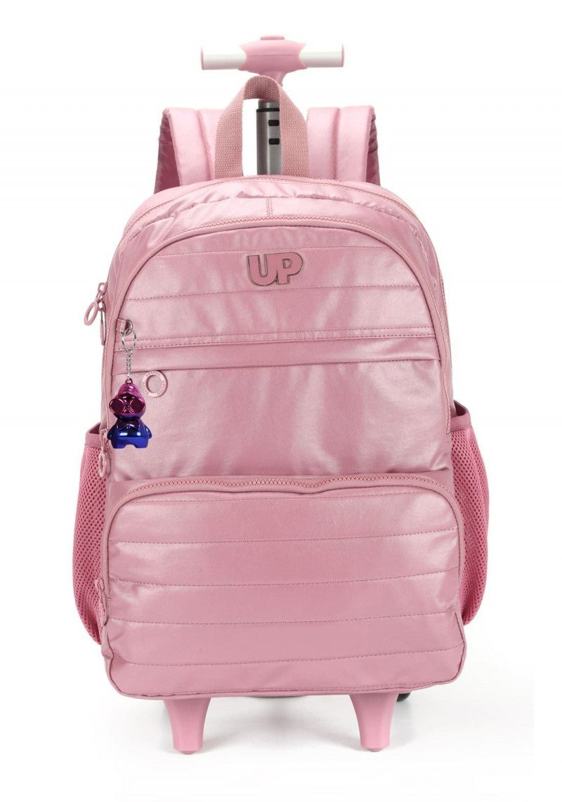 MOCHILETE CRINKLE METALIZADO ROSA LUXCEL - REF. MC47243UP-RS - 1 UNIDADE