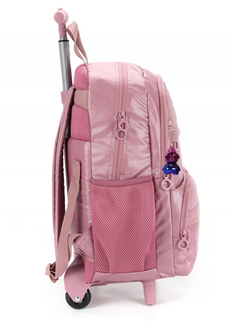 MOCHILETE CRINKLE METALIZADO ROSA LUXCEL - REF. MC47243UP-RS - 1 UNIDADE