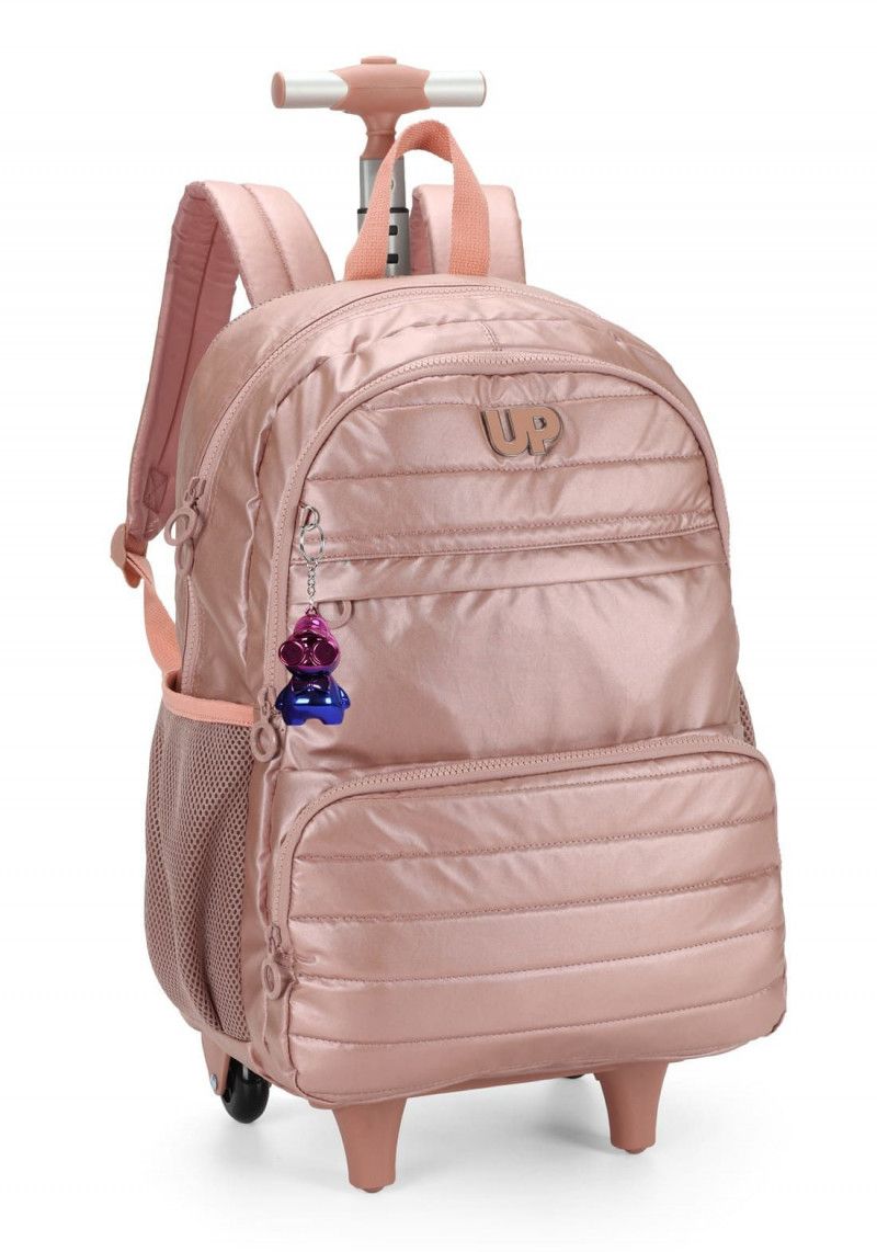 MOCHILETE CRINKLE METALIZADO OURO ROSA LUXCEL - REF. MC47243UP-OU R - 1 UNIDADE