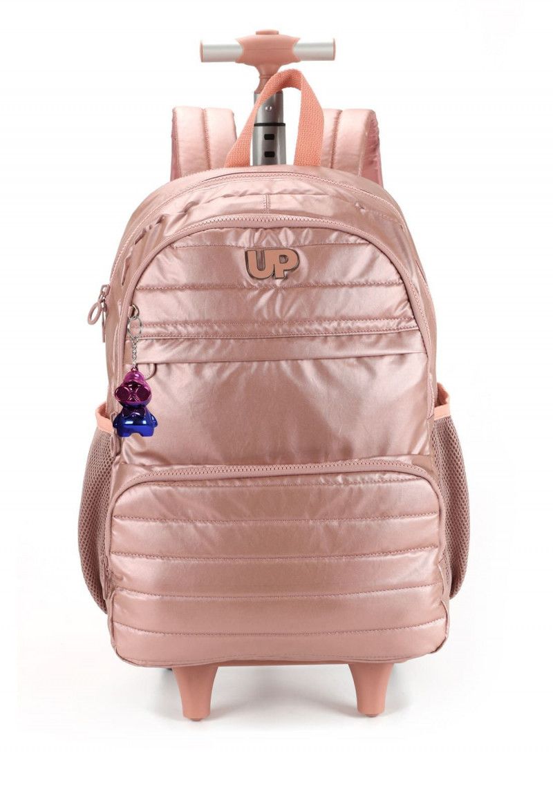 MOCHILETE CRINKLE METALIZADO OURO ROSA LUXCEL - REF. MC47243UP-OU R - 1 UNIDADE