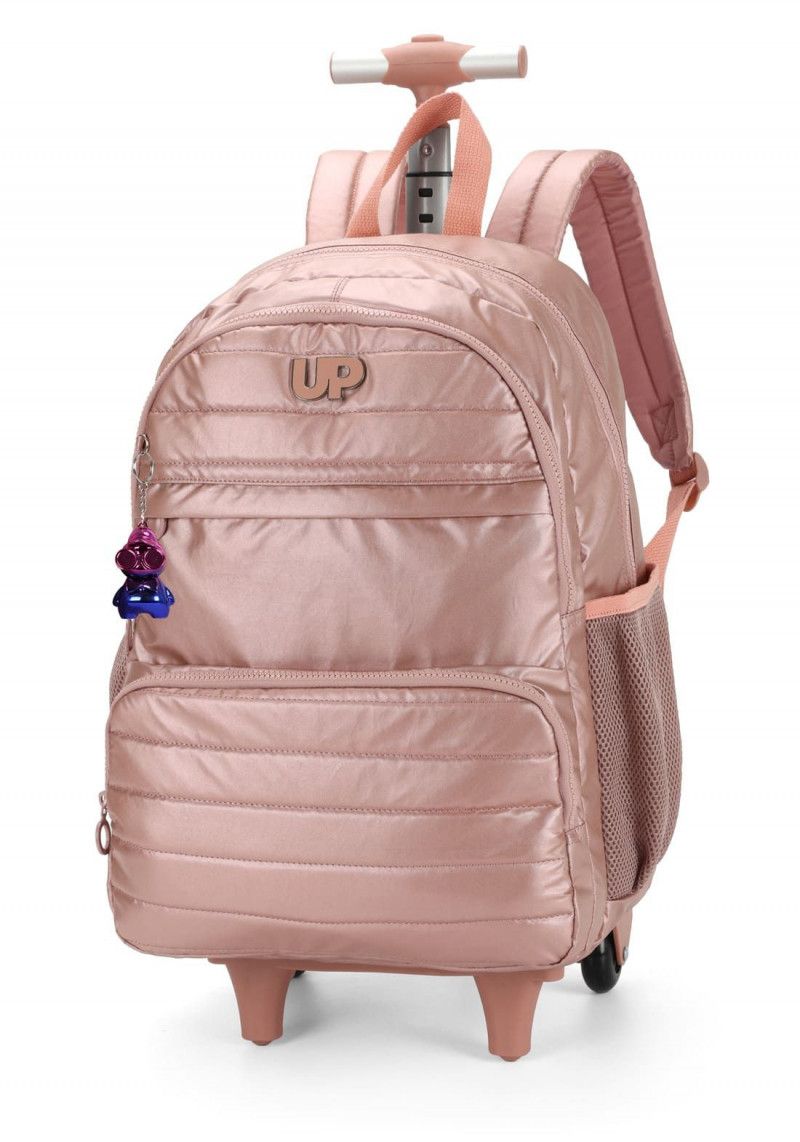 MOCHILETE CRINKLE METALIZADO OURO ROSA LUXCEL - REF. MC47243UP-OU R - 1 UNIDADE