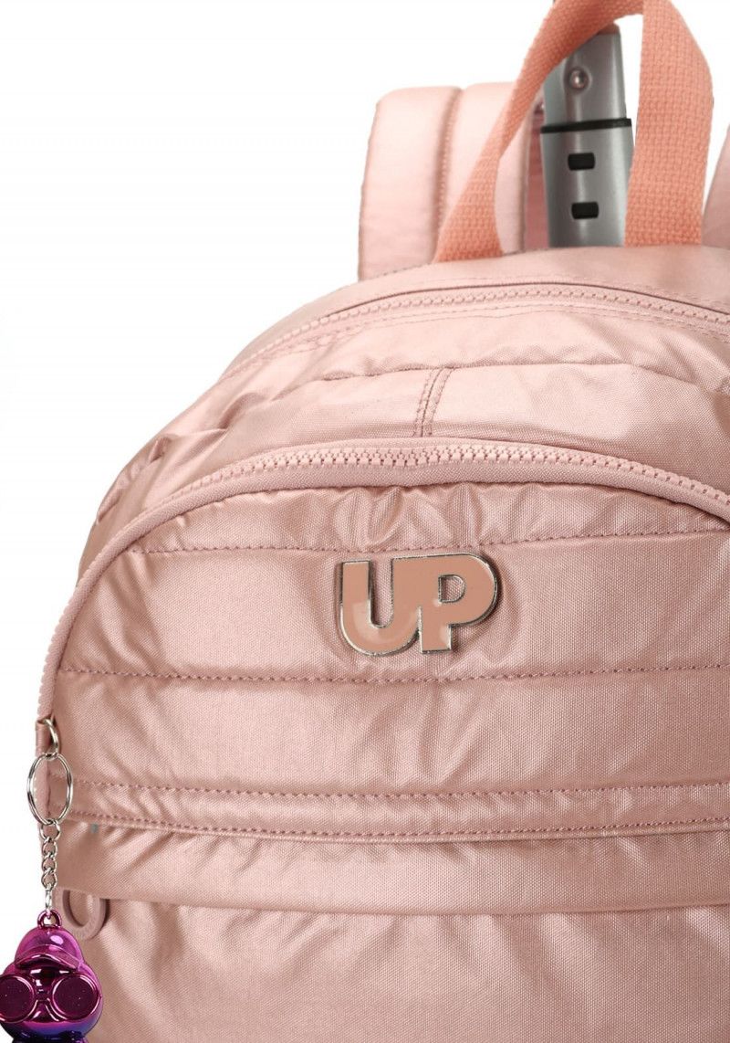 MOCHILETE CRINKLE METALIZADO OURO ROSA LUXCEL - REF. MC47243UP-OU R - 1 UNIDADE