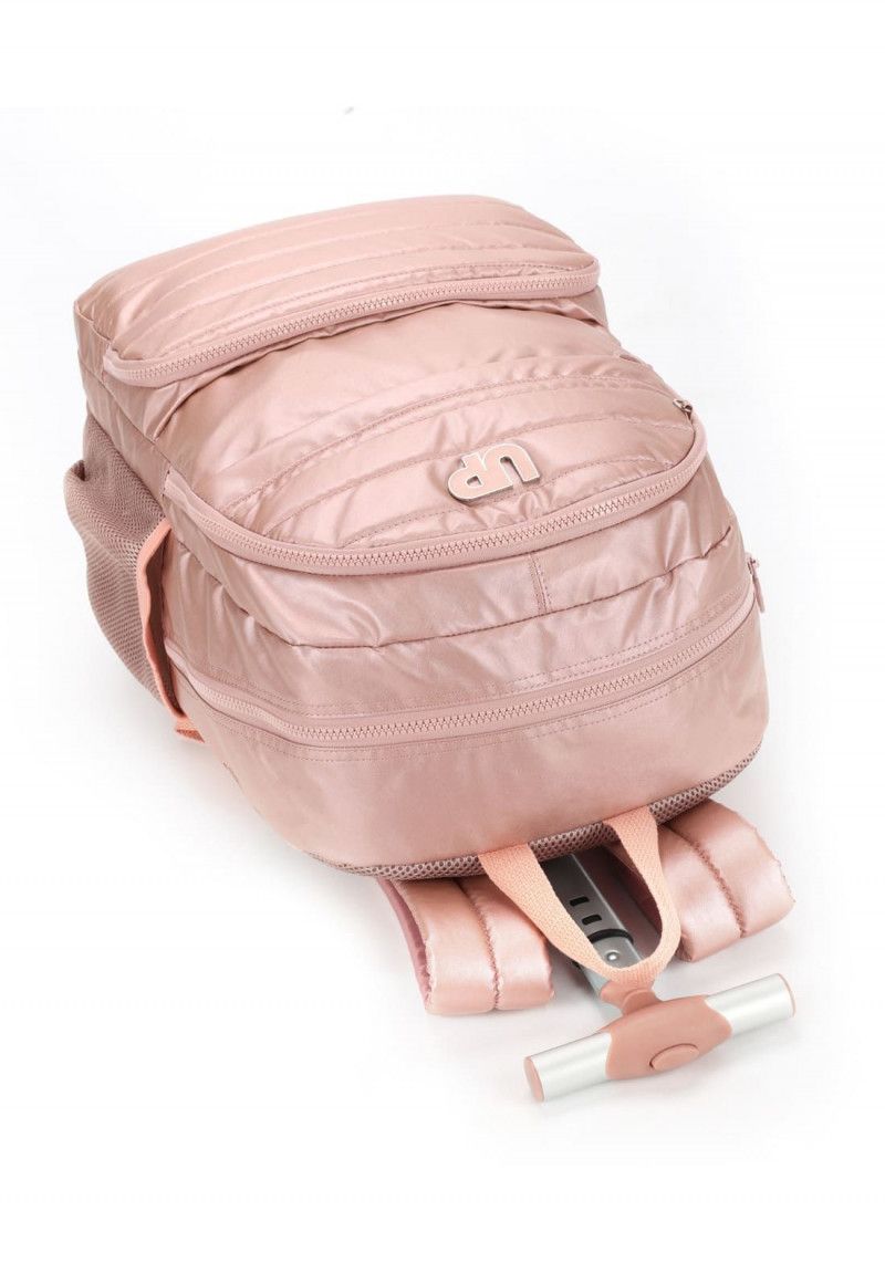 MOCHILETE CRINKLE METALIZADO OURO ROSA LUXCEL - REF. MC47243UP-OU R - 1 UNIDADE