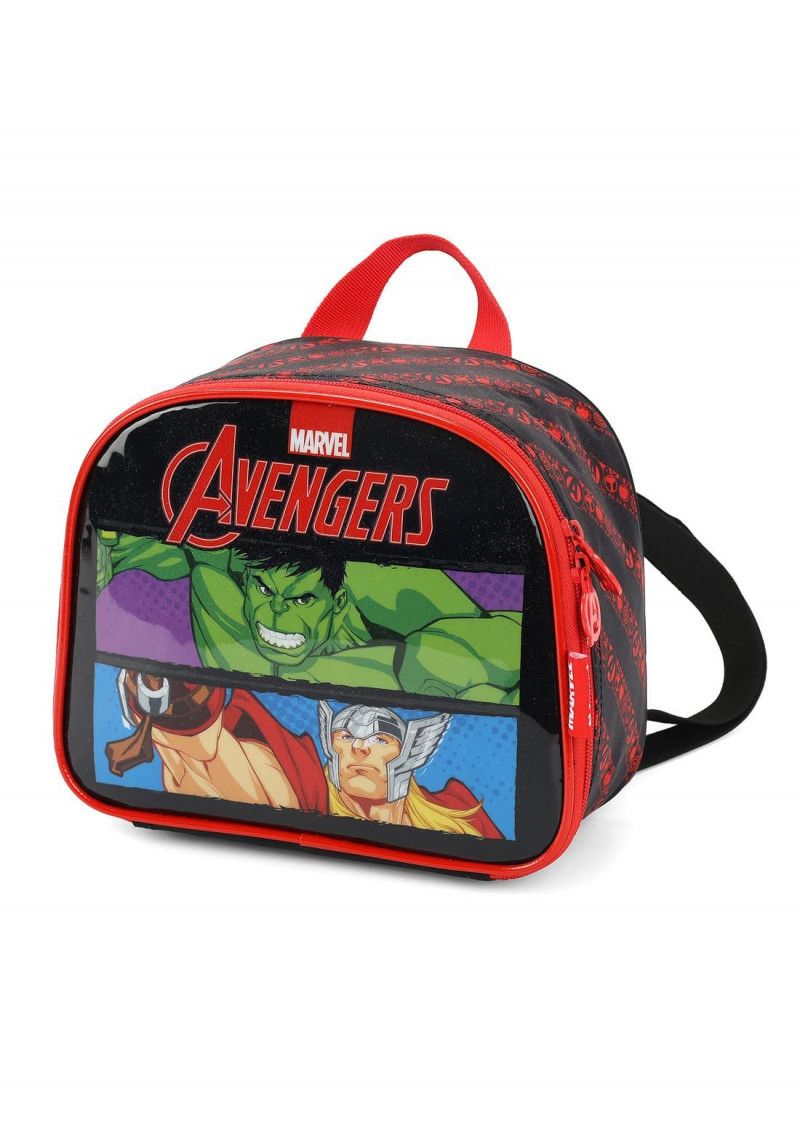 LANCHEIRA DE COSTAS AVENGERS VERMELHO LUXCEL - REF. LA39523AG-VM - 1 UNIDADE