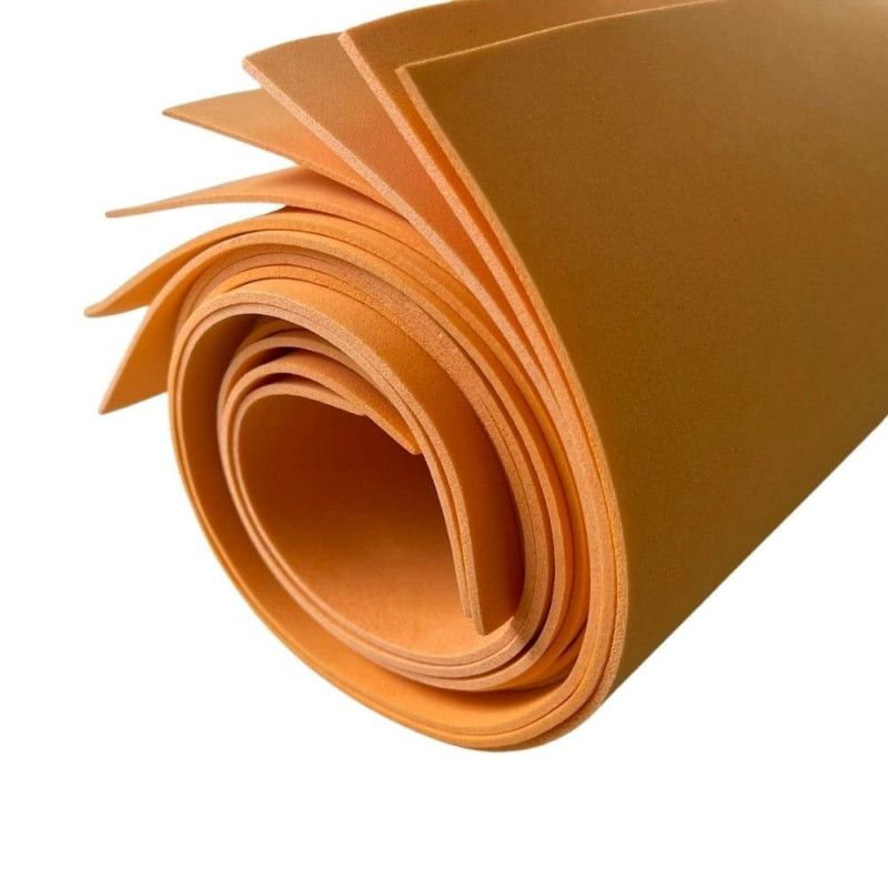 PLACA EVA 60X40CM  LISO 5MM HAITI LARANJA - PACOTE COM 5 UNIDADES