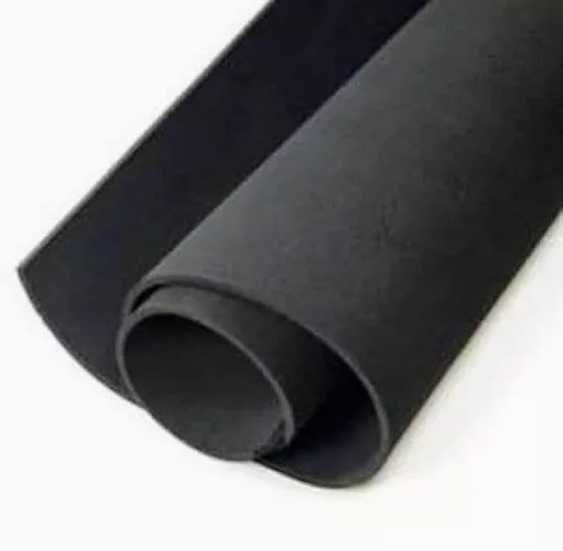 PLACA EVA 60X40CM  LISO 5MM HAITI PRETO - PACOTE COM 5 UNIDADES