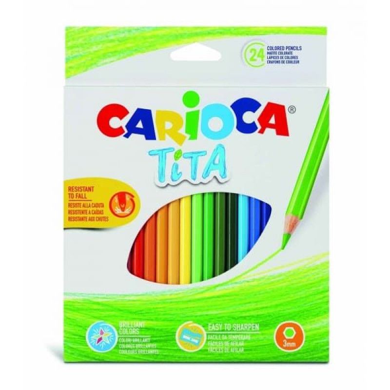 LAPIS 24 CORES HEXAGONAL TITA CARIOCA - REF. 9729 / 42794 - 1 UNIDADE