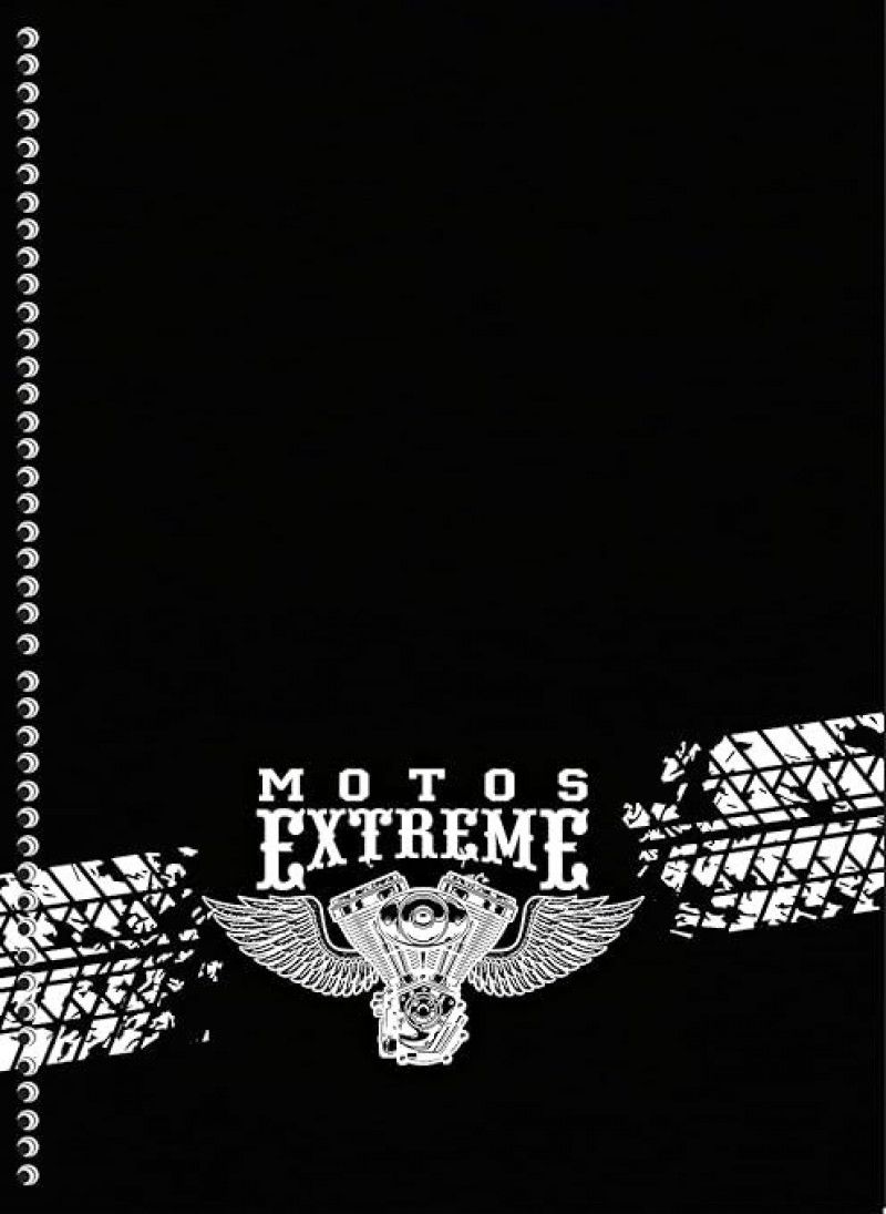 CADERNO 1 MATERIA CAPA DURA 80FL MOTOS SAO DOMINGOS - REF. 10167 - PACOTE COM 4 UNIDADES