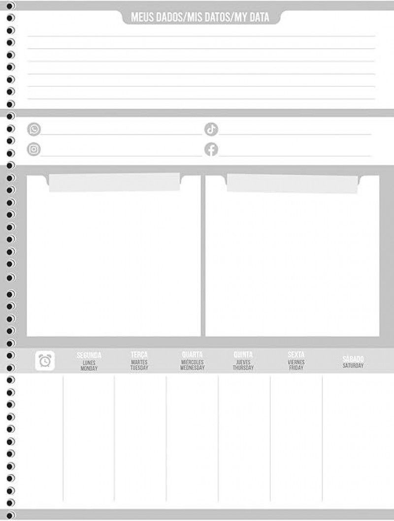 CADERNO 1 MATERIA CAPA DURA 80FL MOTOS SAO DOMINGOS - REF. 10167 - PACOTE COM 4 UNIDADES