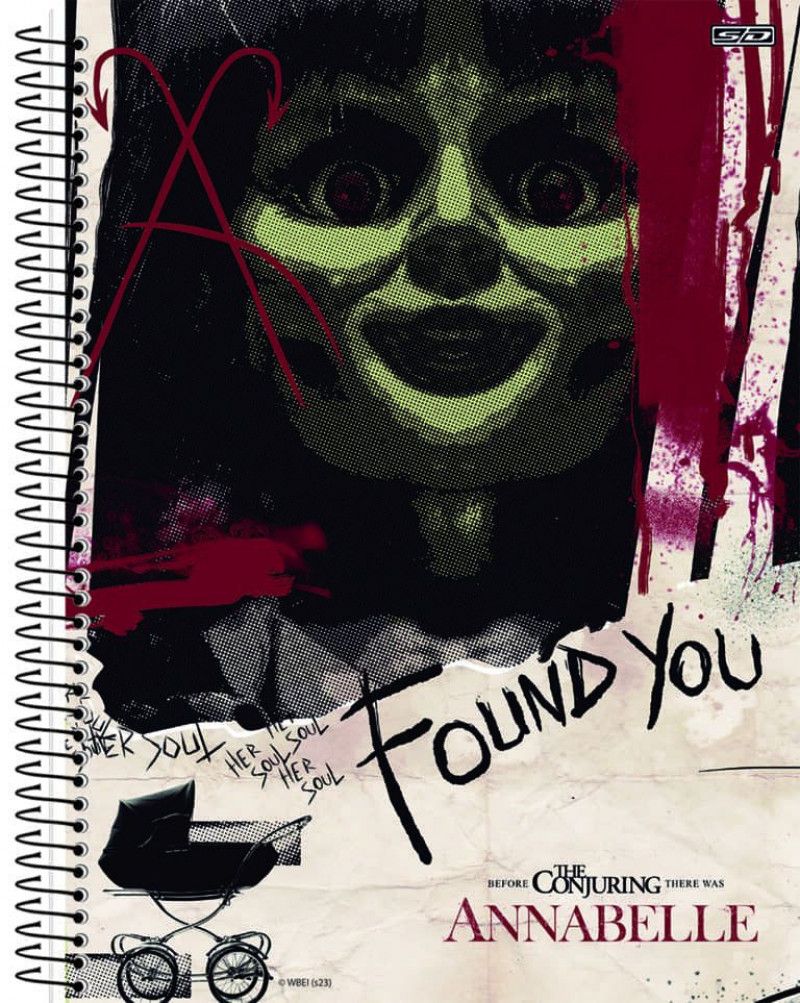 CADERNO 1 MATERIA CAPA DURA 80FL HORROR SAO DOMINGOS - REF. 10541 - PACOTE COM 4 UNIDADES