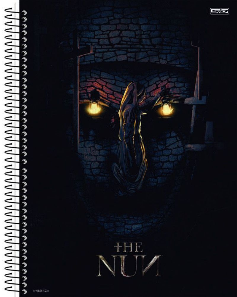 CADERNO 1 MATERIA CAPA DURA 80FL HORROR SAO DOMINGOS - REF. 10541 - PACOTE COM 4 UNIDADES