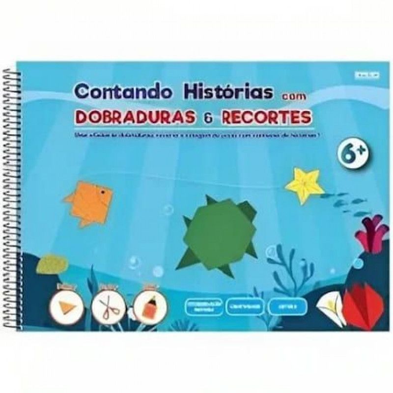 CADERNO DE ATIVIDADES HISTORIAS COM DOBRADURA E RECORTE 60FL SAO DOMINGOS - REF. 10546 - PACOTE COM 5 UNIDADES