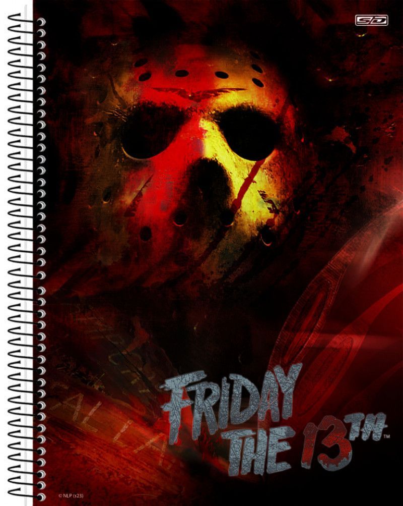 CADERNO 10 MATERIAS CAPA DURA 160FL HORROR SAO DOMINGOS - REF. 10542 - PACOTE COM 4 UNIDADES