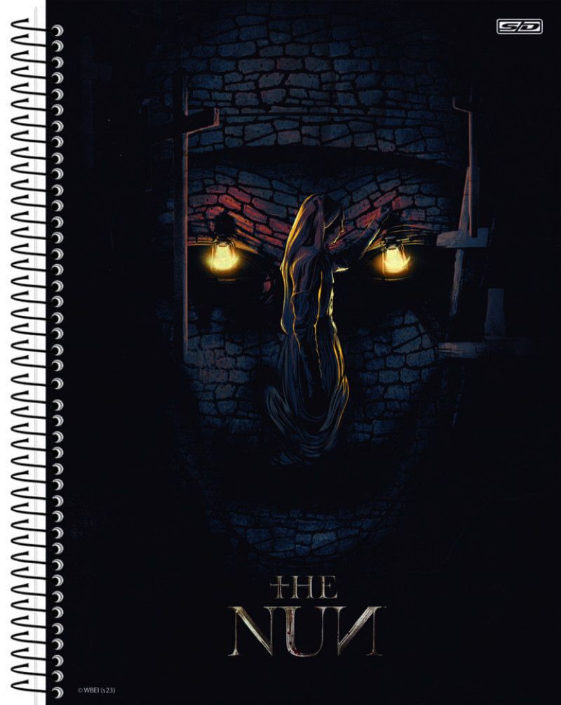 CADERNO 10 MATERIAS CAPA DURA 160FL HORROR SAO DOMINGOS - REF. 10542 - PACOTE COM 4 UNIDADES