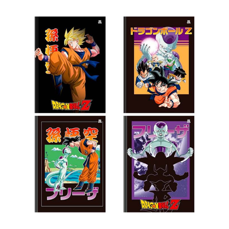 CADERNO BROCHURA 1/4 CAPA DURA 80FL DRAGON BALL SAO DOMINGOS - REF. 10495 - PACOTE COM 5 UNIDADES