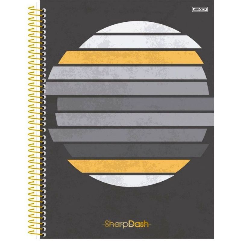 CADERNO 1 MATERIA CAPA DURA 80FL SHARP DASH SMART LINES SAO DOMINGOS - REF. 10563 - PACOTE COM 4 UNIDADES