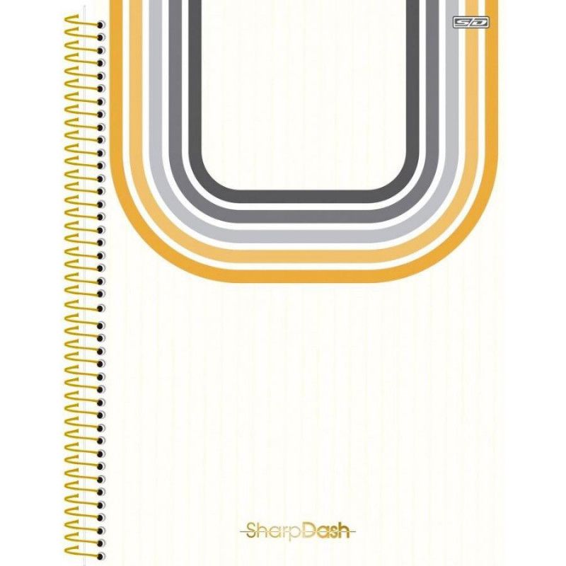CADERNO 1 MATERIA CAPA DURA 80FL SHARP DASH SMART LINES SAO DOMINGOS - REF. 10563 - PACOTE COM 4 UNIDADES