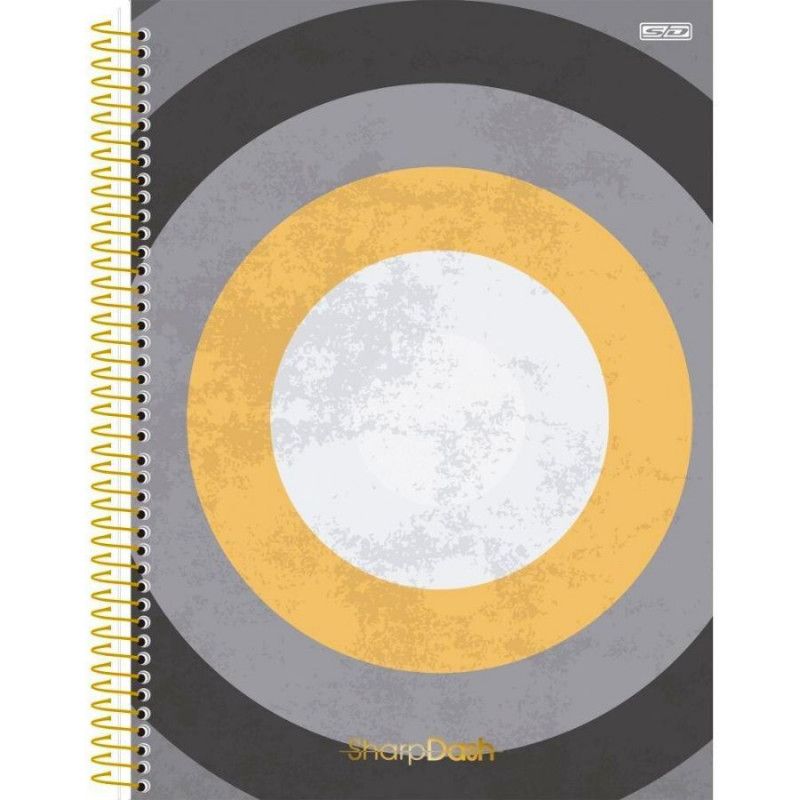 CADERNO 1 MATERIA CAPA DURA 80FL SHARP DASH SMART LINES SAO DOMINGOS - REF. 10563 - PACOTE COM 4 UNIDADES