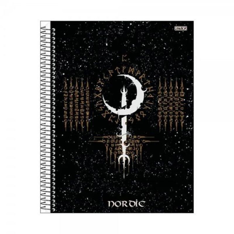CADERNO 1 MATERIA CAPA DURA 80FL NORDIC SAO DOMINGOS - REF. 10264 - PACOTE COM 4 UNIDADES