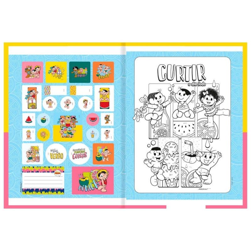 CADERNO BROCHURAO CAPA DURA 80FL MONICA SAO DOMINGOS - REF. 10429 - PACOTE COM 5 UNIDADES