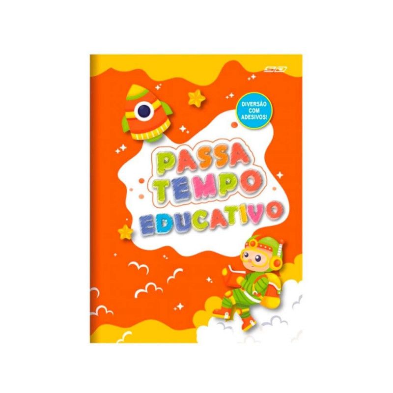 LIVRO DE ATIVIDADES PASSA TEMPO EDUCATIVO 16FL SAO DOMINGOS - REF. 10536 - PACOTE COM 10 UNIDADES