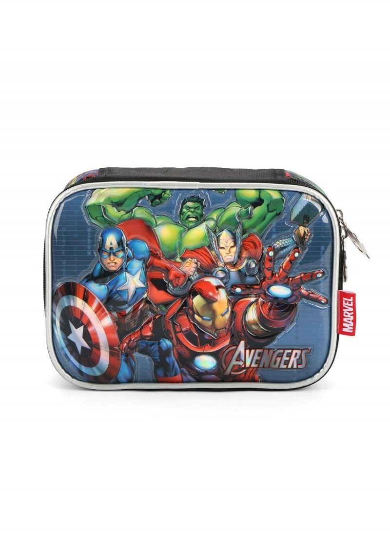 ESTOJO BOX AVENGERS PRETO LUXCEL - REF. EI39534AG-PTO - 1 UNIDADE