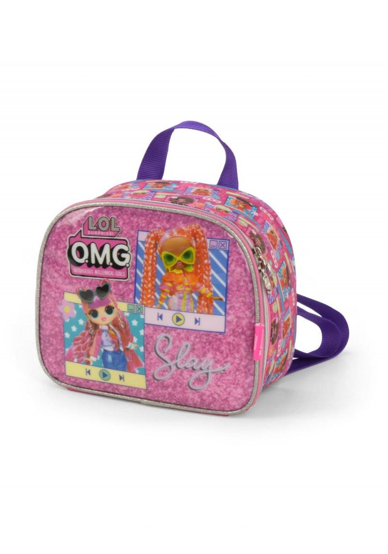 LANCHEIRA DE COSTAS L.O.L ROSA LUXCEL - REF. LA39833OG-RS - 1 UNIDADE