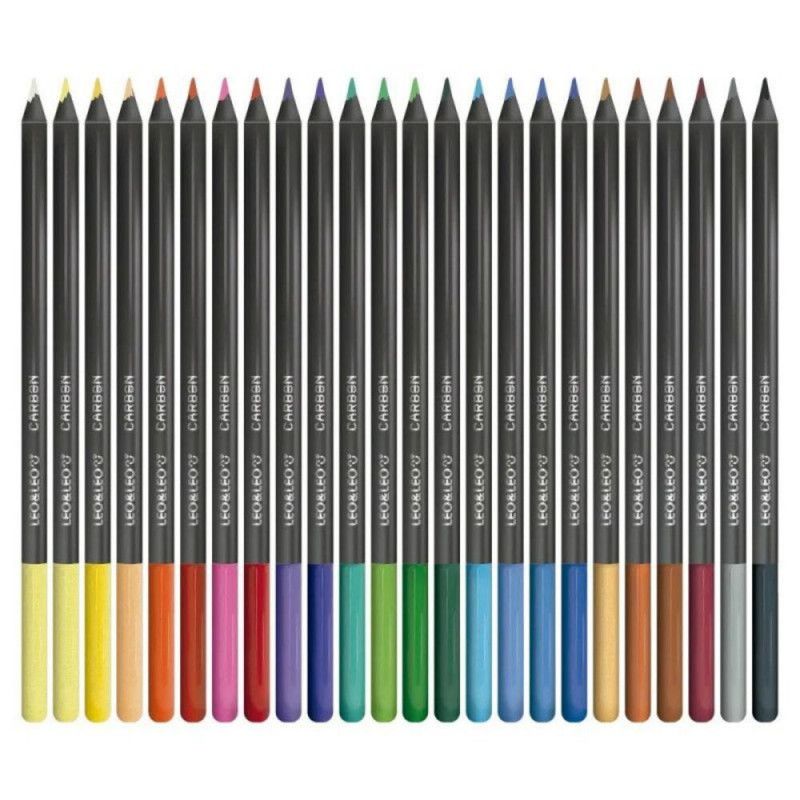 LAPIS 24 CORES CARBON LEO E LEO - REF. 4431 - PACOTE COM 6 UNIDADES
