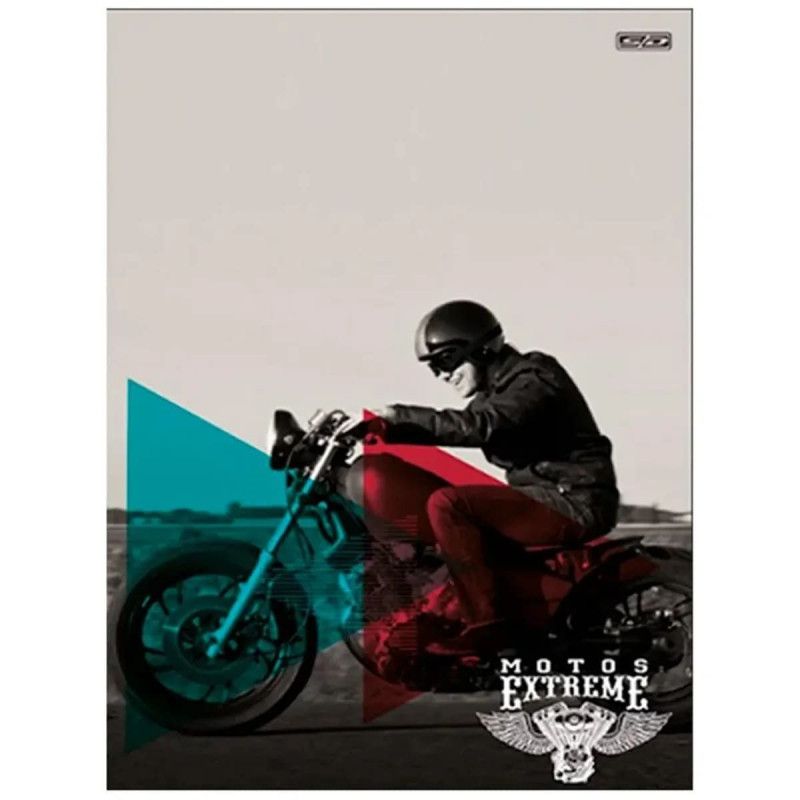 CADERNO BROCHURAO CAPA DURA 48FL MOTOS SAO DOMINGOS - REF. 10428 - PACOTE COM 10 UNIDADES