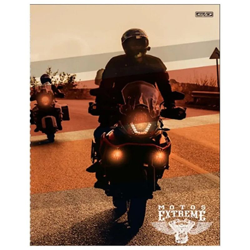 CADERNO BROCHURAO CAPA DURA 48FL MOTOS SAO DOMINGOS - REF. 10428 - PACOTE COM 10 UNIDADES