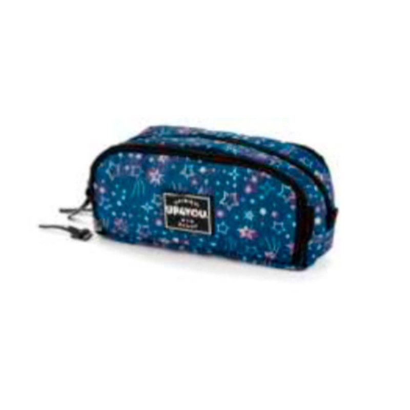 ESTOJO TRIPLO UP4YOU AZUL LUXCEL - REF. ET55064UP-AZ - 1 UNIDADE