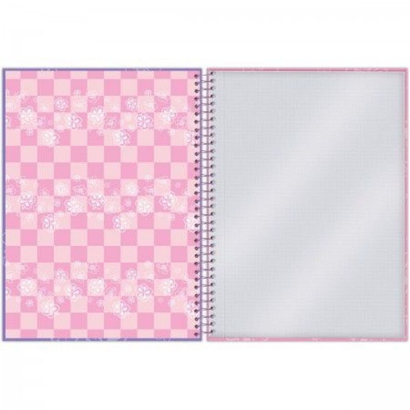 CADERNO 1 MATERIA CAPA DURA 80FL STITCH FORONI - REF. 33.6523-8 - PACOTE COM 4 UNIDADES