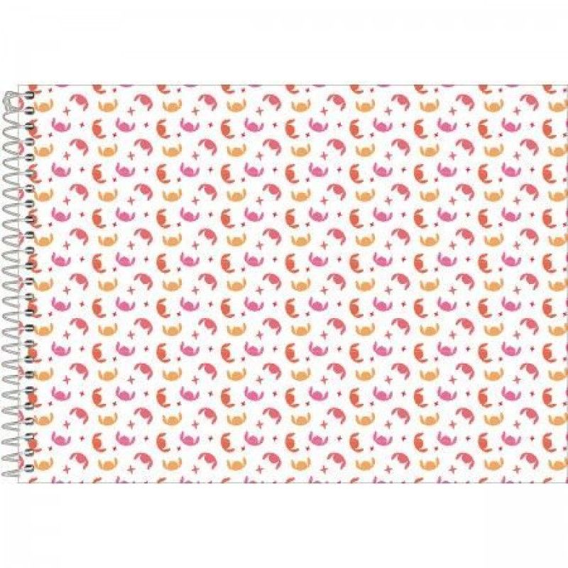 CADERNO CARTOGRAFIA CAPA DURA 80FL STITCH FORONI - REF. 33.6527-0 - PACOTE COM 5 UNIDADES