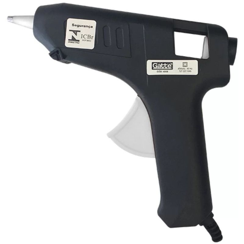 PISTOLA DE COLA QUENTE GRANDE GATTE - REF. 4008 - 1 UNIDADE