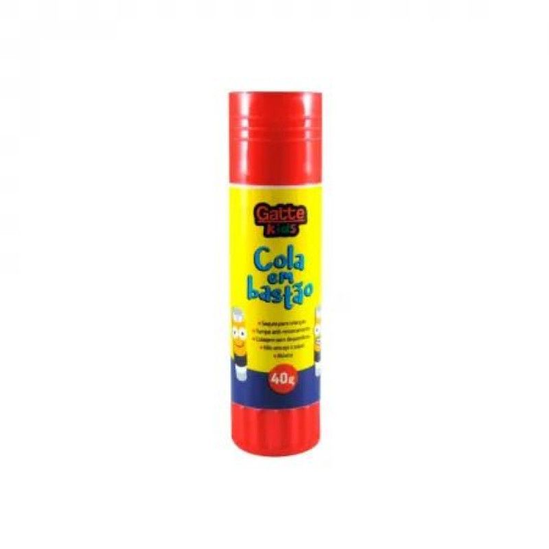 COLA EM BASTAO 40G GATTE - REF. 10103 - PACOTE COM 6 UNIDADES