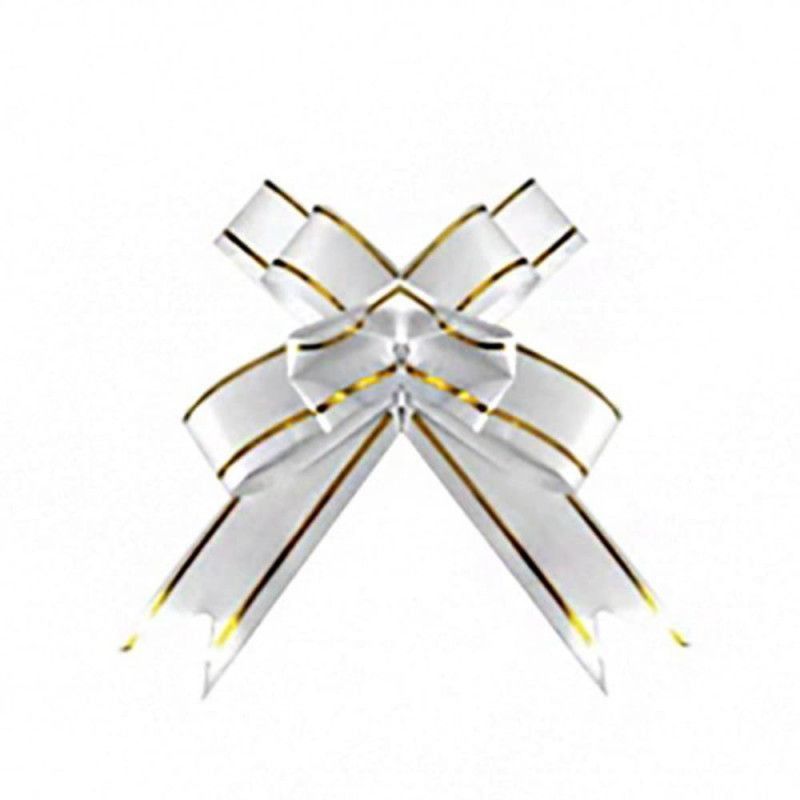 LACO PRONTO 11MM BRANCO/DOURADO - REF. 5170 - PACOTE COM 200 UNIDADES