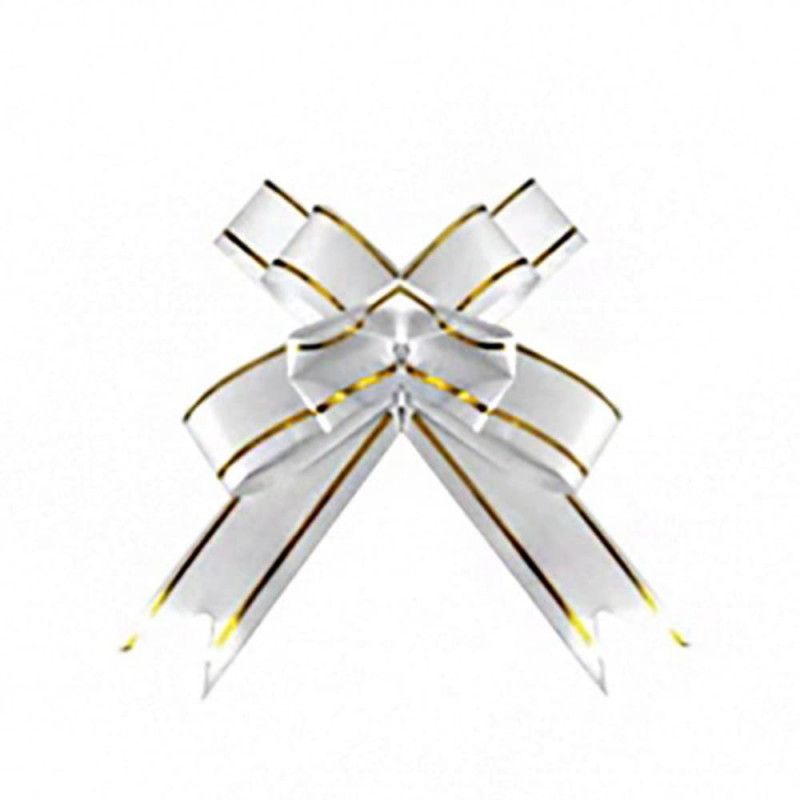 LACO PRONTO 11MM BRANCO/DOURADO - REF. 5170 - PACOTE COM 10 UNIDADES