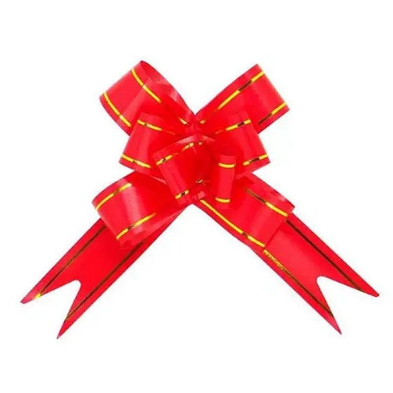 LACO PRONTO 11MM VERMELHO/DOURADO MAKE+ - REF. 5174 - PACOTE COM 10 UNIDADES