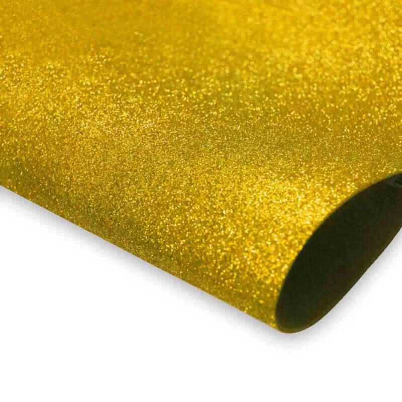 PLACA EVA GLITTER 60X40CM MAKE+ OURO - REF. 9736 - PACOTE COM 5 UNIDADES