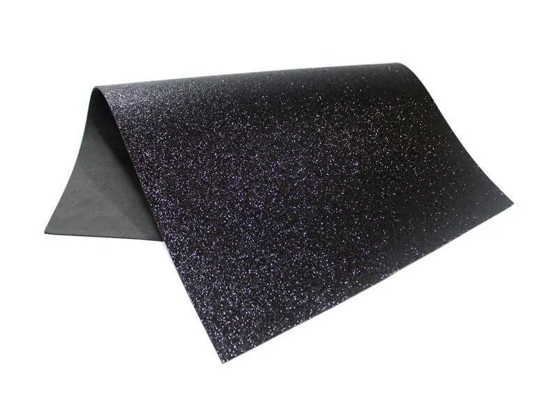 PLACA EVA GLITTER 60X40CM MAKE+ PRETO - REF. 9741 - PACOTE COM 5 UNIDADES