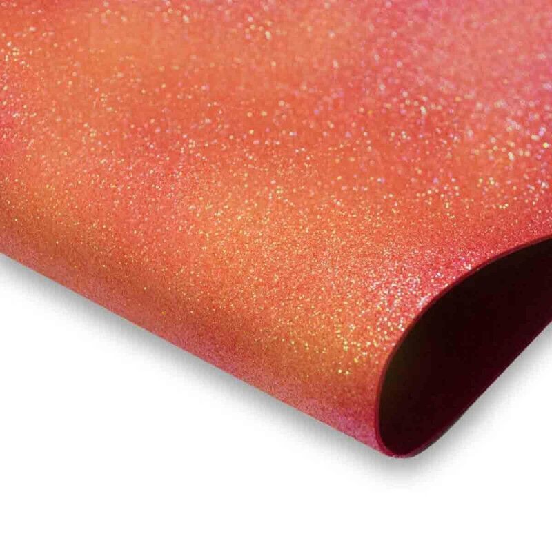 PLACA EVA GLITTER 60X40CM MAKE+ NEON VERMELHO - REF. 9610 - PACOTE COM 5 UNIDADES