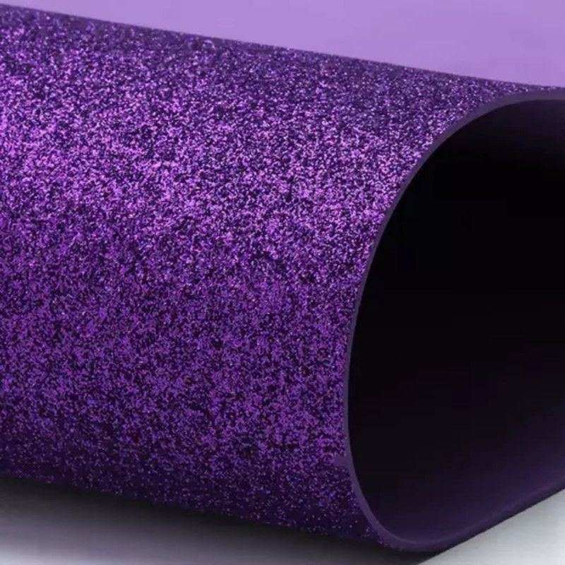 PLACA EVA 60X40CM GLITER MAKE+ VIOLETA - REF. 9688 - PACOTE COM 5 UNIDADES