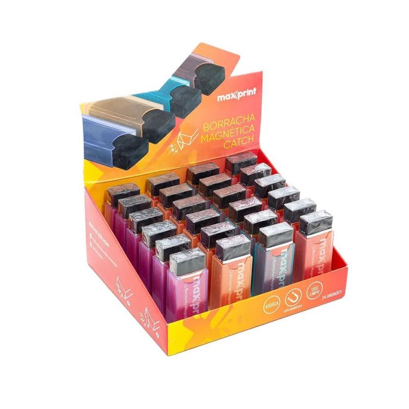 BORRACHA CATCH MAGNETICA MAXPRINT - REF. 70000128 - CAIXA COM 24 UNIDADES